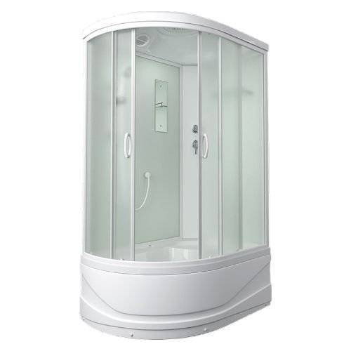Душевой бокс Mirwell MR3515TP-C3-RUS профиль белый, стекло матовое, 148x80x215