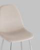 Стул Stool Group Валенсия SN OS-001L-V HLR-2 DUAL бежевый хромированные ножки, велюр фото 8