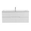 Тумба с раковиной Cezares DUET-N-1200-2C-SO-BO подвесная, Bianco Opaco, 51.5x121x46