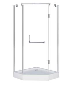 Душевой уголок Grossman GR-8090 Classic 90x90x185 трапеция, дверь распашная