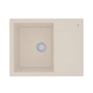 Кухонная мойка Lemark IMANDRA 640 9910024 врезная прямоугольная с крылом из кварцгранита шампань
