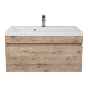 Тумба под раковину Uperwood Eva 3930213465 подвесная, выдвижной ящик, крафт табачный, 75 см Тумба под раковину Uperwood Eva 3930213465 подвесная, выдвижной ящик, крафт табачный, 75 см