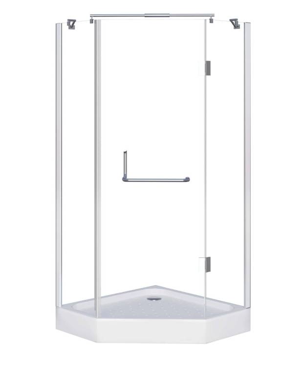 Душевой уголок Grossman GR-8090 Classic 90x90x185 трапеция, дверь распашная