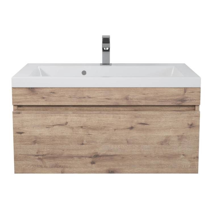 Тумба под раковину Uperwood Eva 3930213465 подвесная, выдвижной ящик, крафт табачный, 75 см