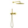 Душевая система Timo Saona SX-2359/20SM с термостатом, золото шлифованное