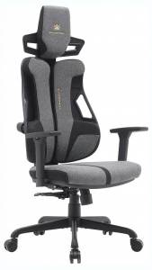 Кресло игровое Everprof Serval EP Serval S Fabric Grey Черный/Серый