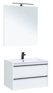 Мебель для ванной Aquanet Lino 80 271955 белый матовый, 1383x800x500