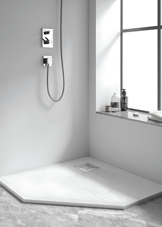 Поддон для душа RGW Stone Tray ST-W 14155099-01-11 белый, 90x90x2.5
