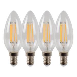 Лампа светодиодная диммируемая Lucide E14 4W 2700K прозрачная 49023/14/60