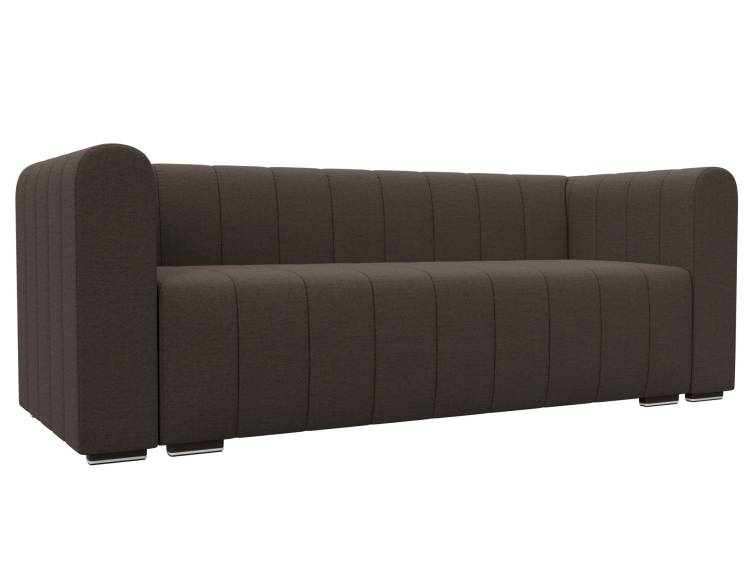 Прямой диван Лига Диванов Лига-073 129981 амур 05 коричневый
