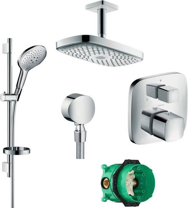 Душевой комплект Hansgrohe Raindance Select E 300 27384000+27802000+27506000+15771000+1800180