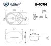 Мойка кухонная Ulgran Classic U-107m-345 шоколад фото 3