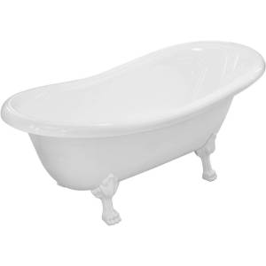 Ванна из искусственного камня Эстет Марсель 170x80 с белыми ножками