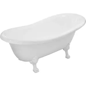 Ванна из искусственного камня Эстет Марсель 170x80 с белыми ножками