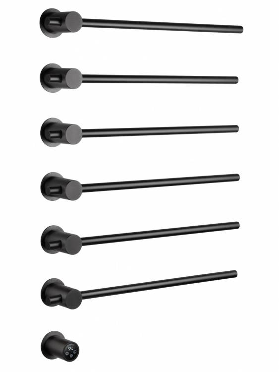 Полотенцесушитель электрический Wonzon & Woghand Baden WW-AL366-GM темный графит