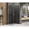 Душевое ограждение NEW TRENDY PRIME 100x80x200 D-0298A/D-0295A (хром) фото 2