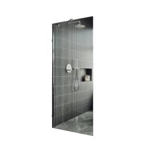 Душевая перегородка MaybahGlass MGD-695-5ш 79x195, стекло прозрачное 8 мм, профиль хром матовый