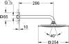 Верхний душ Grohe Rainshower F 26060000 фото 3