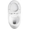 Унитаз подвесной Black&White W-751 безободковый, сиденье микролифт, белый фото 6