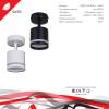 Спот Reluce 53001-9.5-001IL SPOT LIGHT GX53 BK фото 2
