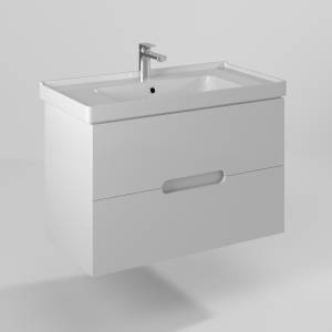 Тумба под раковину Briz Пола 236 03-18090-15 00 БЕЛ, белый глянцевый, 90x47