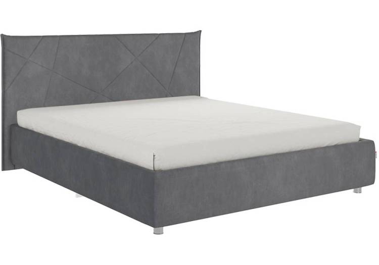 Кровать Woodville Бест 524150 велюр графит с основанием 160x200