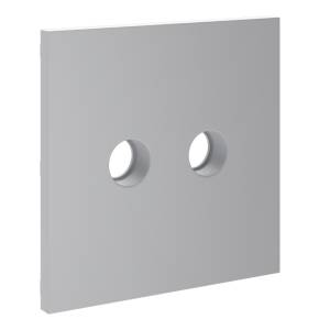 Лицевая панель для двойной ТВ розетки Voltum S70 VLS001616 серый