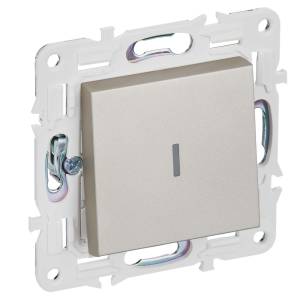 Выключатель 1-клавишный IEK Skandy SK-V10-1-10-K37 шампань