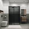 Душевой уголок Grossman Classic 120.K33.04.1670.21.10 профиль черный матовый, стекло тонированое, 160x70x195 фото 2