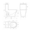 Унитаз-моноблок BelBagno Lounge BB8618CPR-MN/SC безободковый, с сиденьем микролифт, белый фото 10