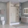 Душевая дверь в нишу BelBagno MARINO-2-BF-1-130-C-GM профиль оружейная сталь, стекло прозрачное, 130x195 фото 2