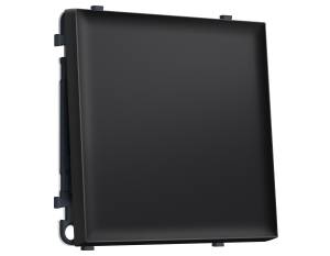 Комплект механизма 1-клавишного проходного выключателя Ambrella Volt Sigma MS801020 черный матовый