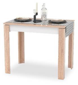 Стол обеденный Атмосфера Оптима 00-00006274 дуб сонома/белый