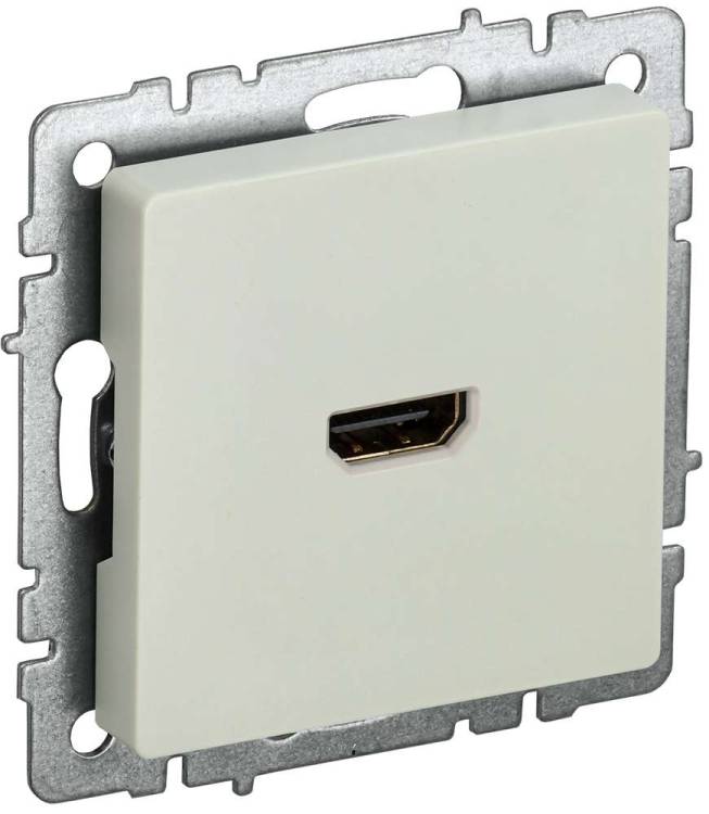Розетка HDMI IEK Brite BR-H10-K10 бежевый