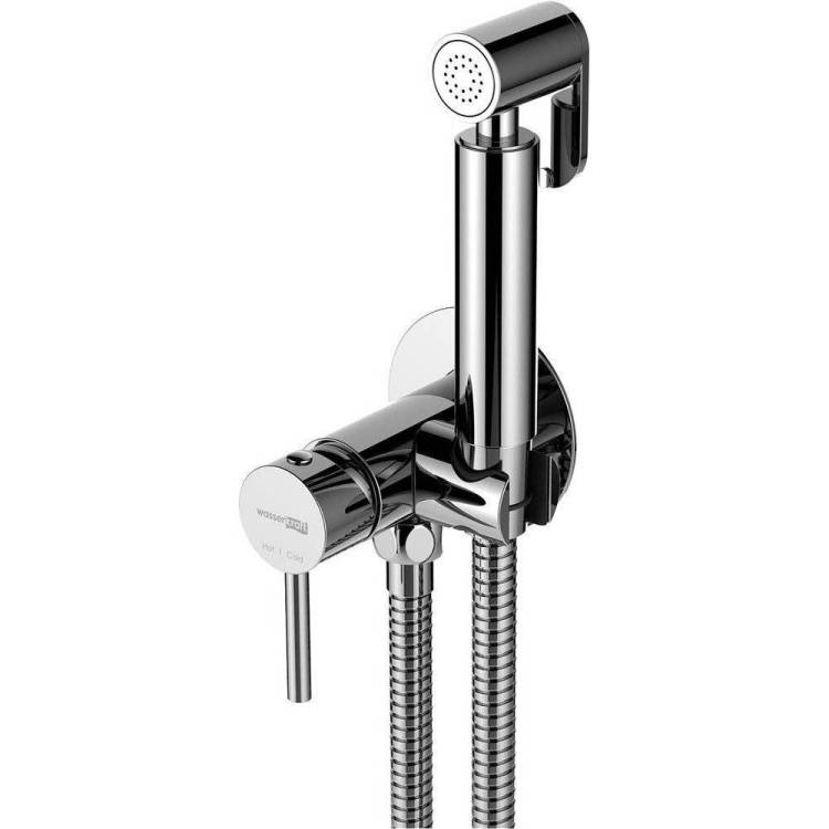 Гигиенический душ Wasserkraft A70138 хром, со смесителем, с внутренней частью