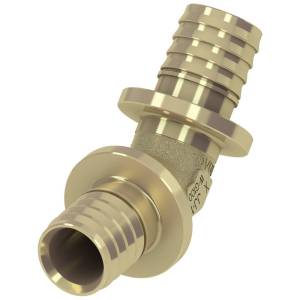 Уголок TECE TECEflex соединительный 45 гр, 25x25, латунь, наружная резьба