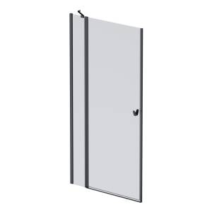 Душевая дверь в нишу Am.Pm Sunny W87G-100-1P-BT профиль черный матовый, стекло прозрачное, 100x190