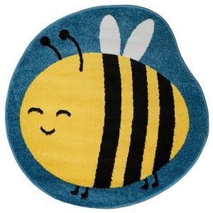 Ковер Color L565A Blue/Yellow 1x1 м