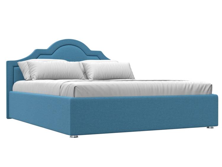 Интерьерная кровать Лига Диванов Афина 123579 амур голубой, рогожка 160x200