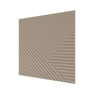 Стеновая квадратная панель МДФ Ликорн Пирамида латте 50x50x0.8