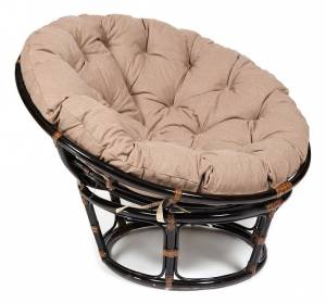 Кресло Tetchair Papasan 23/01W 13742 античный черно-коричневый, коричневый