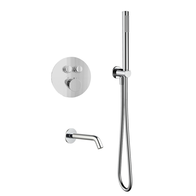 Душевой комплект AQUAme AQM8407CR хром