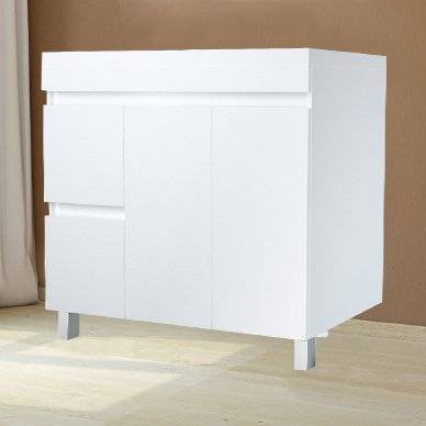 Тумба с раковиной 1MarKa Cube 100Н с бельевой корзиной