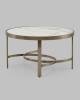 Стол журнальный Stool Group Адриана ECT-223-BRCG-BDFL светлая керамика 80x80x45 фото 2