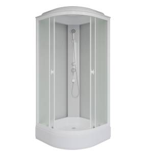 Душевая кабина Niagara Promo P90/26/MT профиль белый, стекло матовое, 90x90x215