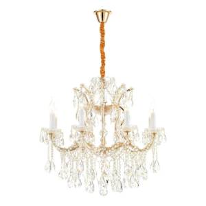 Подвесная люстра iLamp Diamond 6071-8 GD+CL