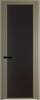 Межкомнатная дверь Profil Doors 2 AGP цвет профиля Шампань, стекло безопасное 6 мм монохром черный 700x2000