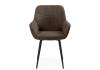 Стул на металлокаркасе Notta Флюид 642985 коричневый (glory 08) / черный фото 2
