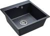 Комплект Paulmark Praktisch PM105152-BLM черный металлик + Смеситель Paulmark Kassel Ka214311-418 для кухонной мойки, черный металлик фото 4