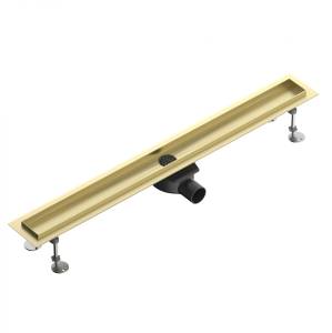Душевой трап Wonzon & Woghand WW-651900T-BG 90 см, брашированное золото